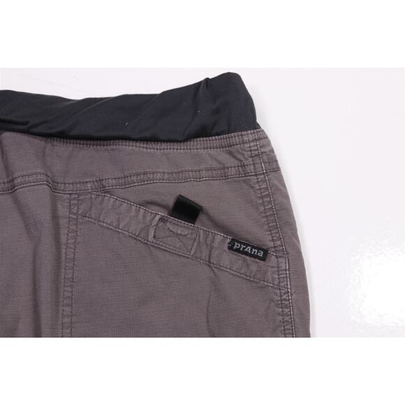 prAna Men's Moaby Pant Elastic Waistband Gray Cotton Pants Large - Picture 4 of 5